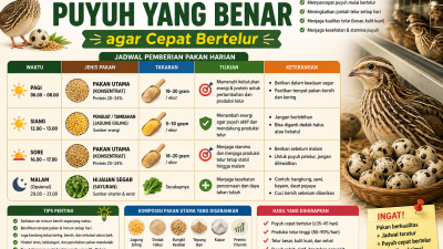 Jadwal Pemberian Pakan Puyuh yang Benar agar Cepat Bertelur