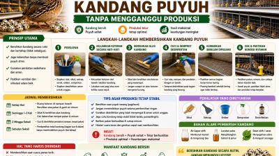 Cara Membersihkan Tempat Puyuh Tanpa Mengganggu Produksi